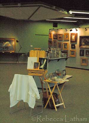 (This is my mobile studio at the show. :D )