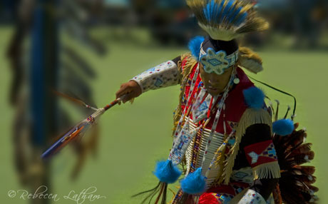 Amazing day – I went to the Mille Lacs Band of Ojibwe Powwow. Hundreds of beautiful bustles and jingle dresses for the dancing competitions – tribes beating drums and singing for the vocal competitions. Everything was very impressive. :D (I didn’t, however, get the chance to go to the food booths and check out the fried flat bread and Indian tacos...I heard they were good. But I can’t complain – the dinner I had was superb. :) ) As I mentioned earlier here on the blog, I have some Native American heritage. Years ago my Mom was a part of a tribe and danced in the powwow. One of my artist friends, who is Apache, has been helpful and aided my interests as well. Amazing day – I went to the Mille Lacs Band of Ojibwe Powwow. Hundreds of beautiful bustles and jingle dresses for the dancing competitions – tribes beating drums and singing for the vocal competitions. Everything was very impressive. :D (I didn’t, however, get the chance to go to the food booths and check out the fried flat bread and Indian tacos...I heard they were good. But I can’t complain – the dinner I had was superb. :) ) As I mentioned earlier here on the blog, I have some Native American heritage. Years ago my Mom was a part of a tribe and danced in the powwow. One of my artist friends, who is Apache, has been helpful and aided my interests as well.